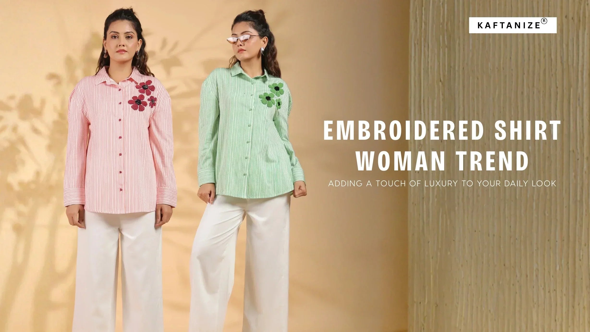 Embroidered Shirt for  Woman