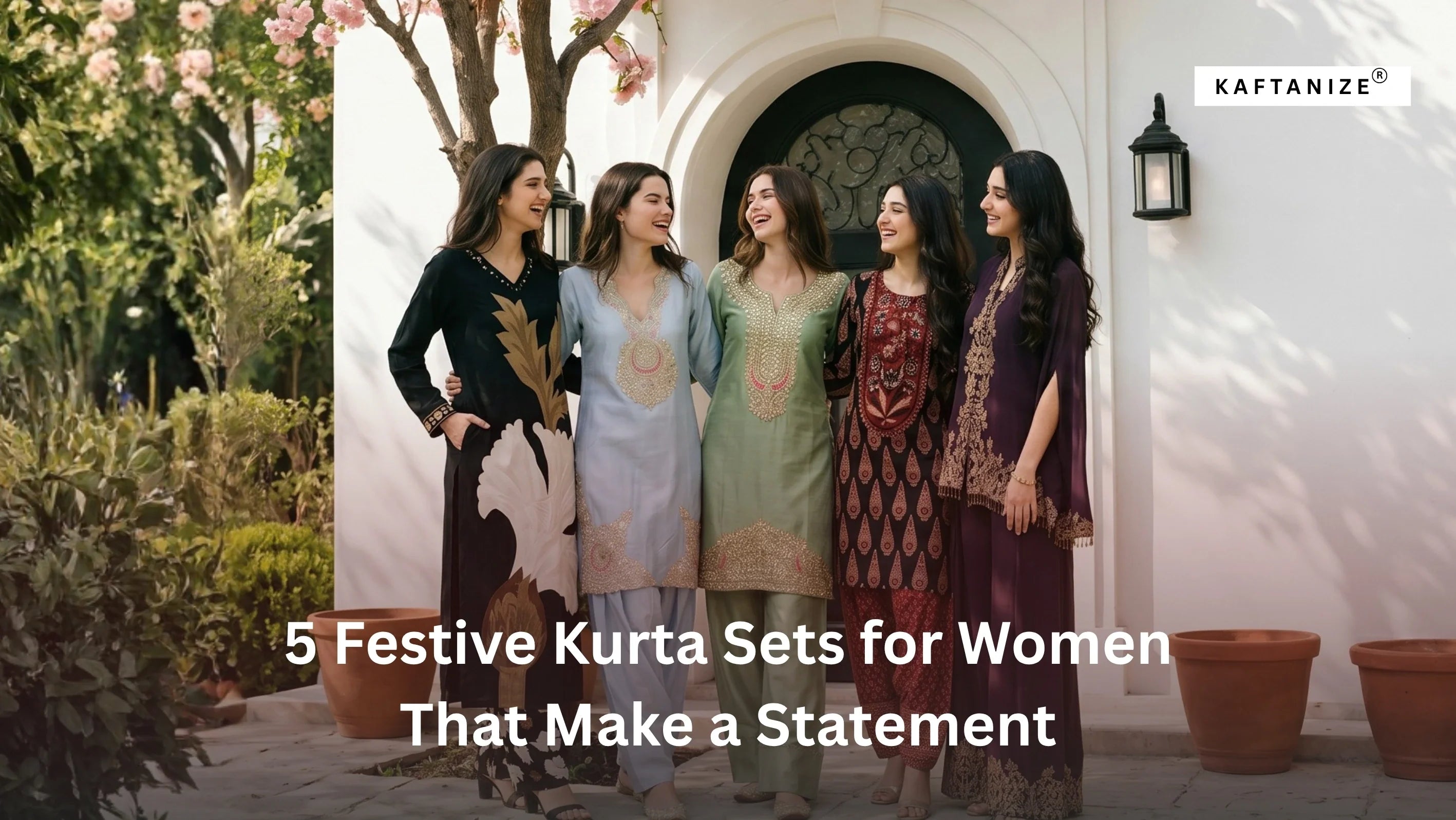 festive kurta sets for woman