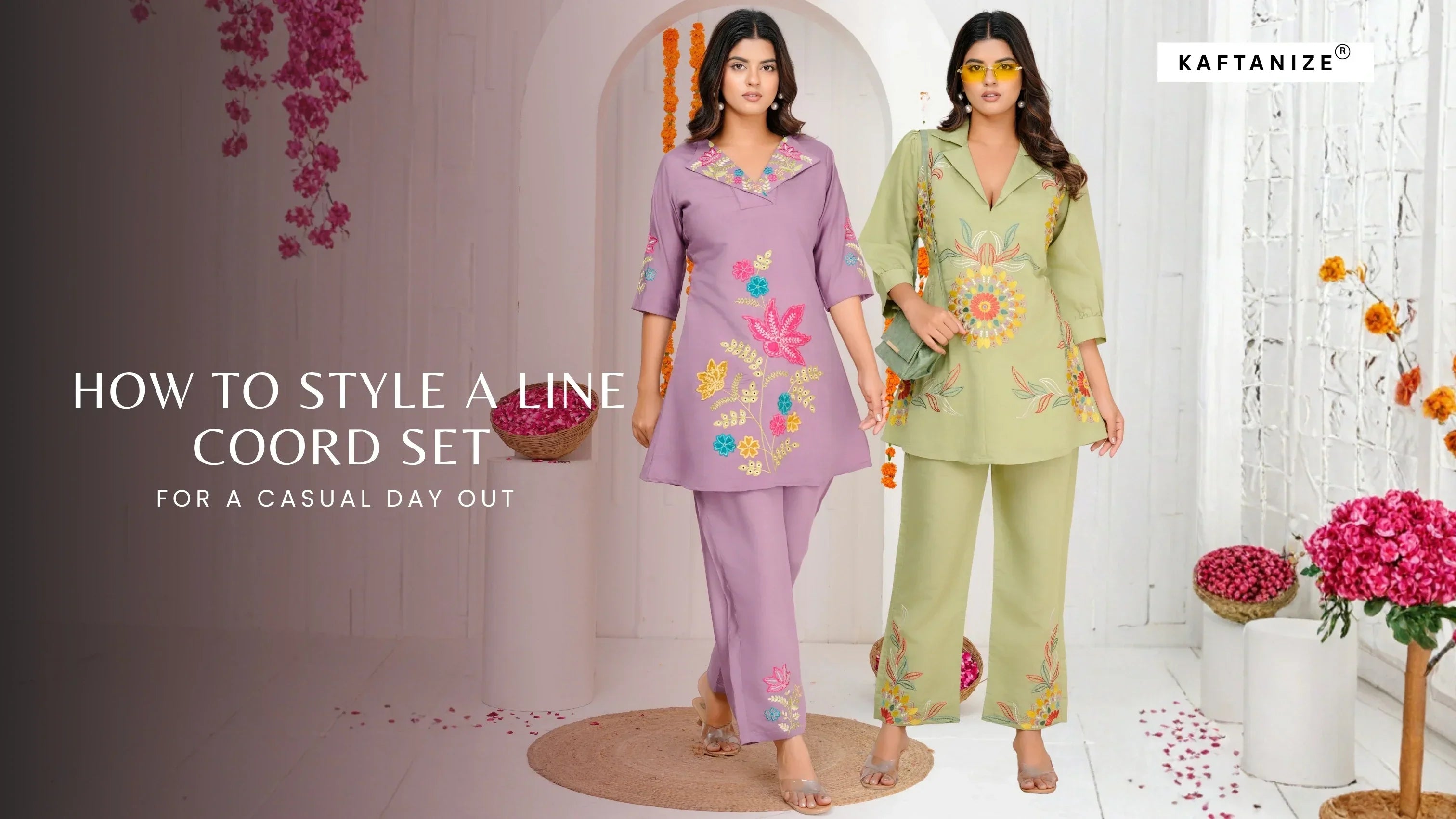 linen cord set with style for day out