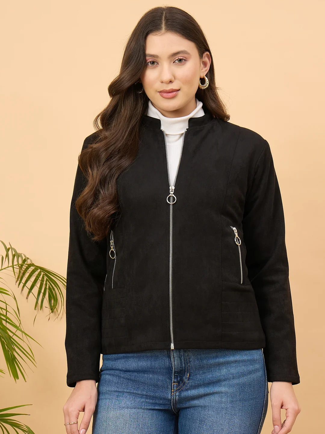 Spink Women's Solid Jacket – Black