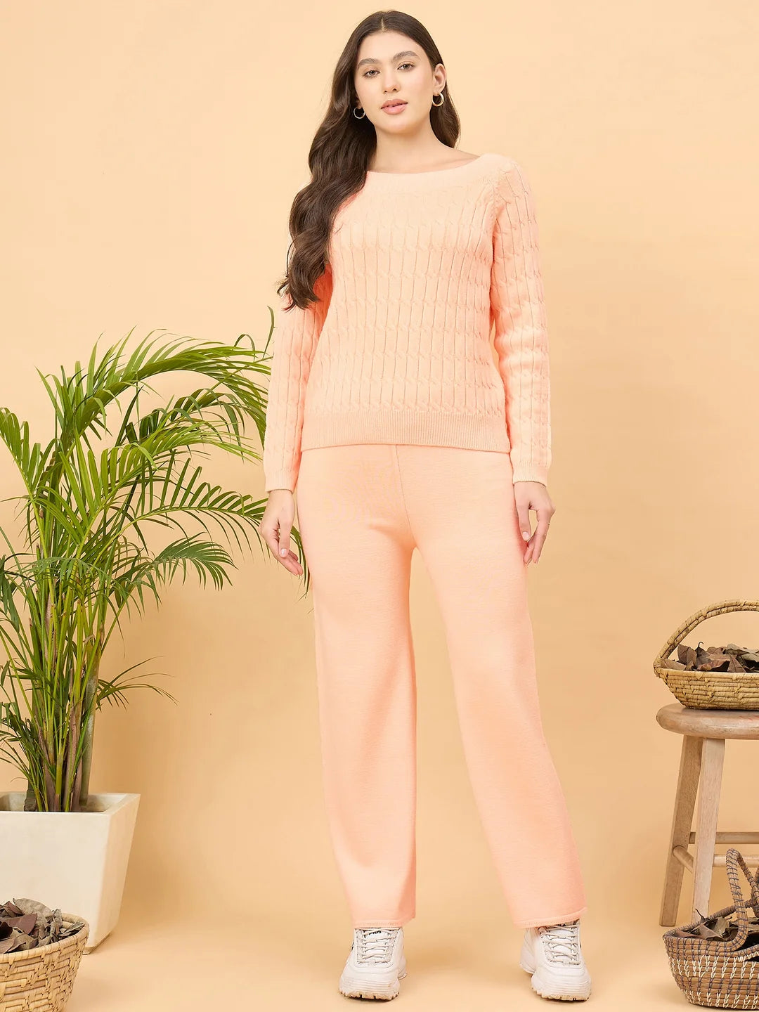 Spink Women's Ultra Soft Winter Co-ord Set – Peach