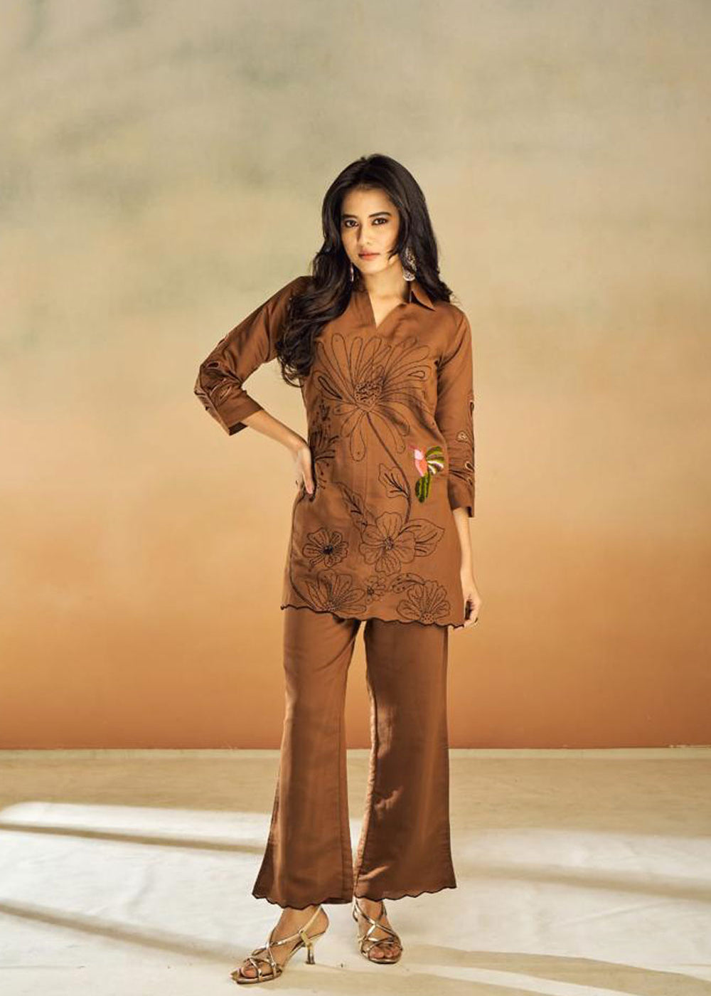 Top and flared trousers set - Co ord Sets - Women