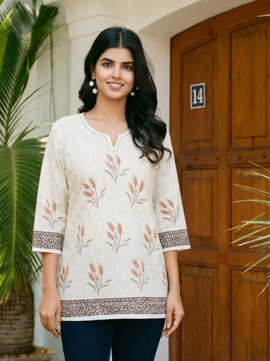 Hand Block Printed Cotton Kurti