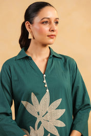 Teal Bloom Statement Floral Co-ord Set