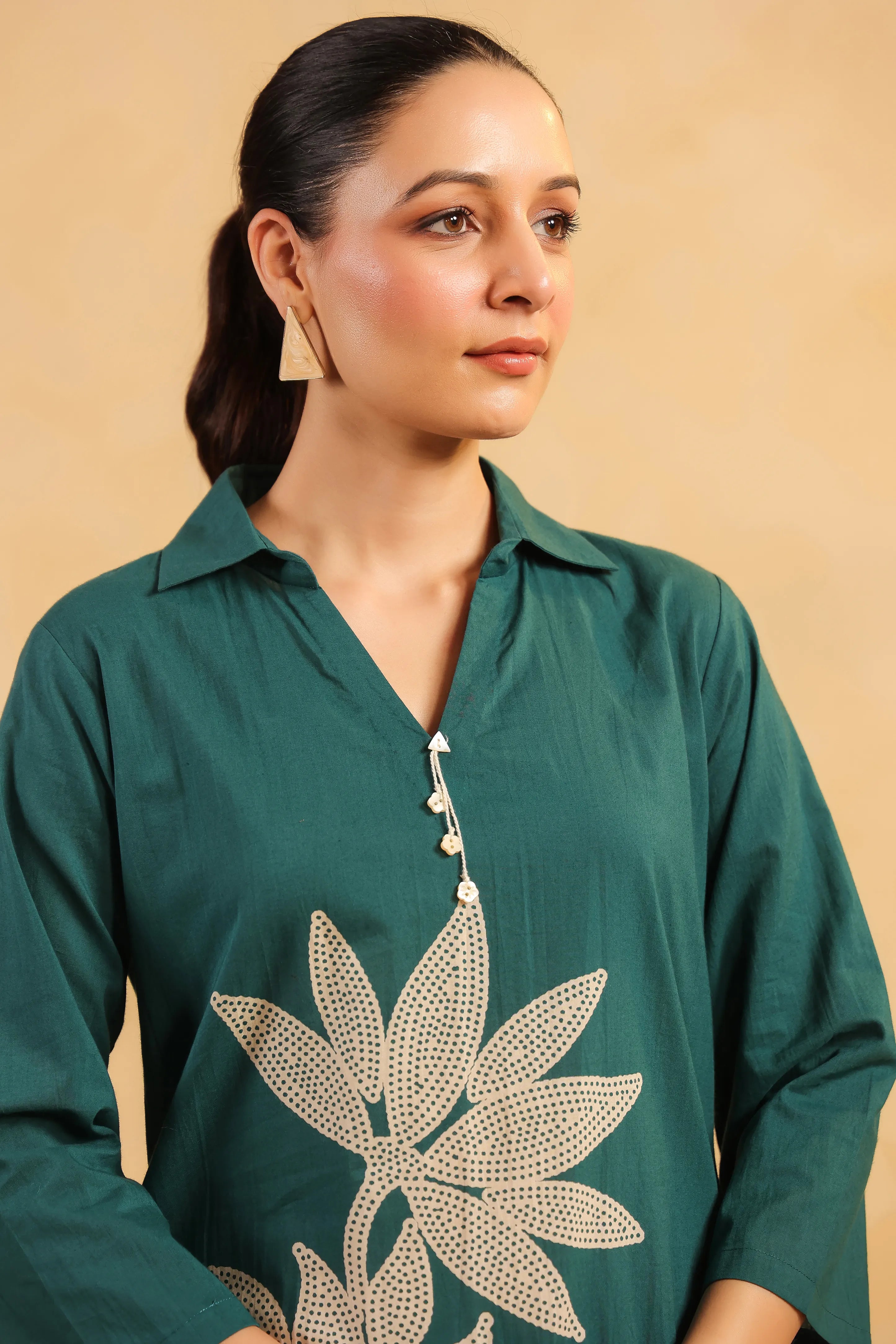 Teal Bloom Statement Floral Co-ord Set