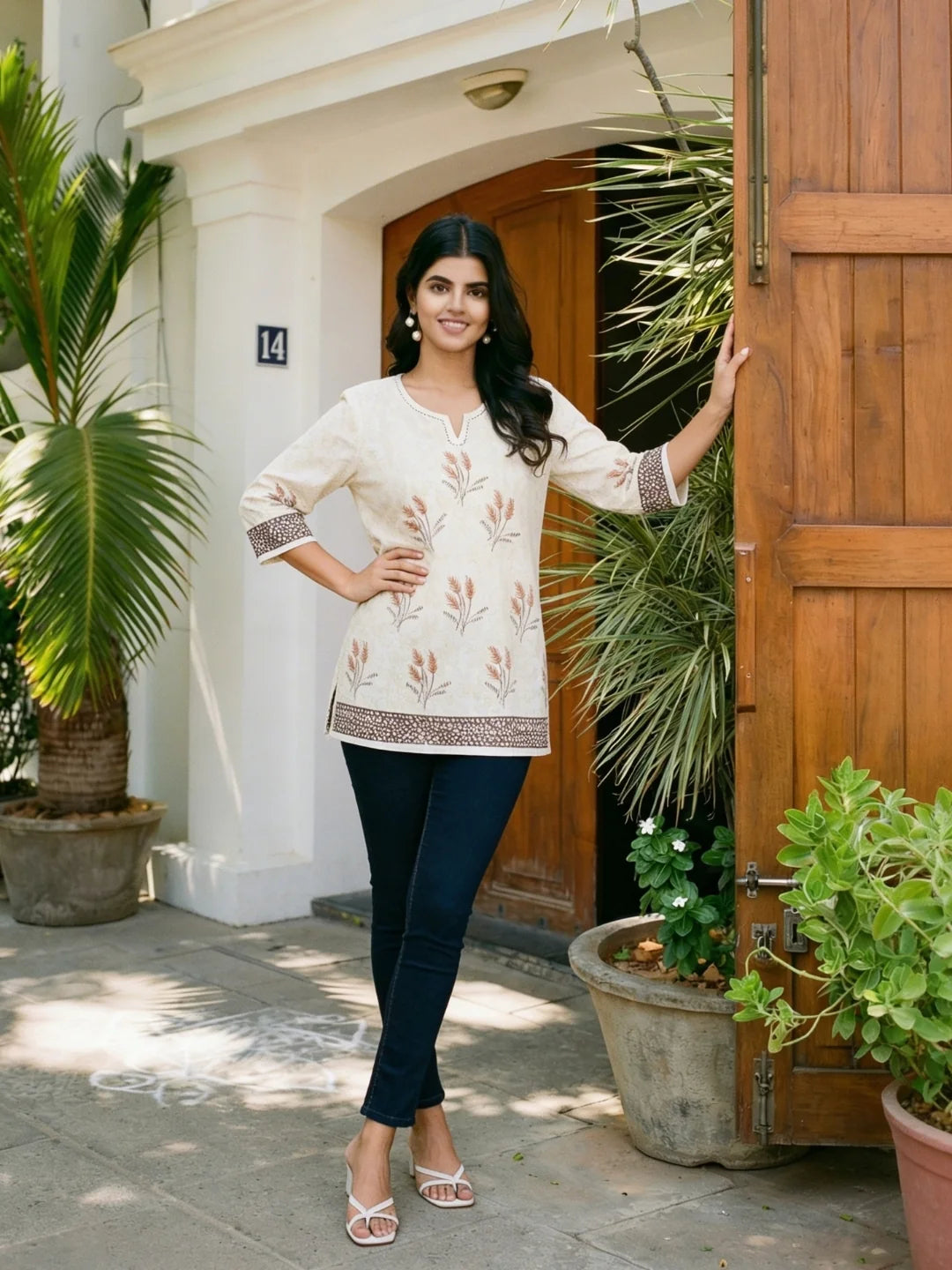 Hand Block Printed Cotton Kurti