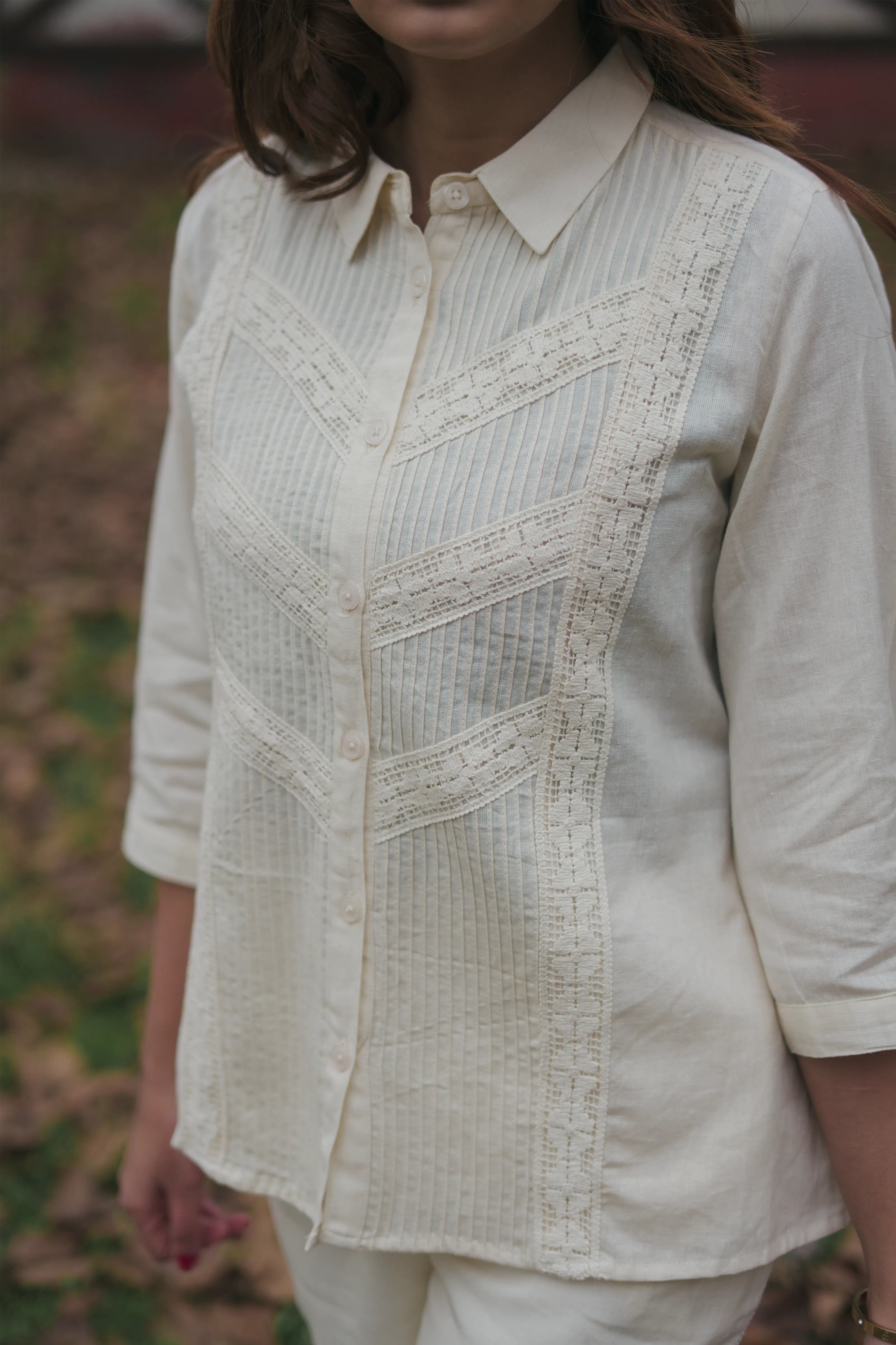 Plain White Cotton Flex Co-ord Set