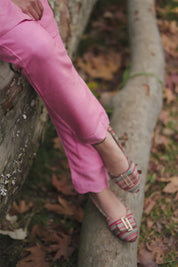 Pink Embroidered Tunic and Trouser Co-Ord Set