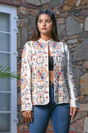Falguni Cotton Embroidered Jacket