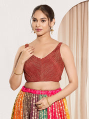 Designer Crush Tissue V Neck Blouse