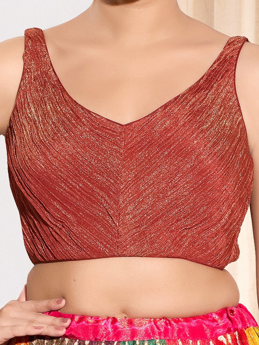 Designer Crush Tissue V Neck Blouse