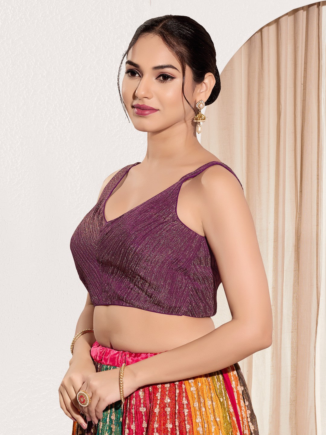 Designer Crush Tissue V Neck Blouse