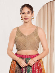 Designer Crush Tissue V Neck Blouse