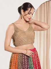 Designer Crush Tissue V Neck Blouse