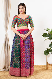 Position Printed Sabya Cut Designer Blouse