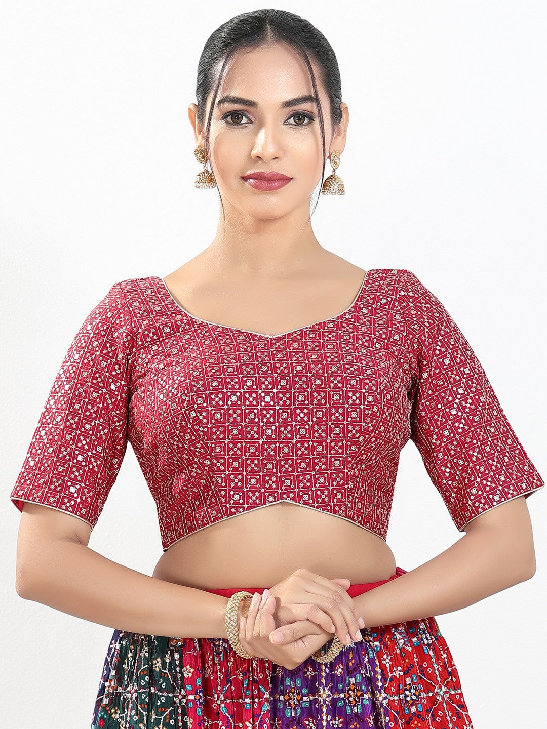 Red Pujo Special Blouse