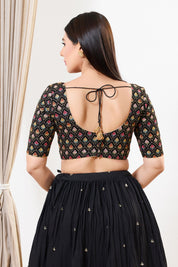 Black Multi Thread Blouse