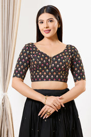 Black Multi Thread Blouse