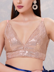 Sequence Spegetti Party Wear Blouse