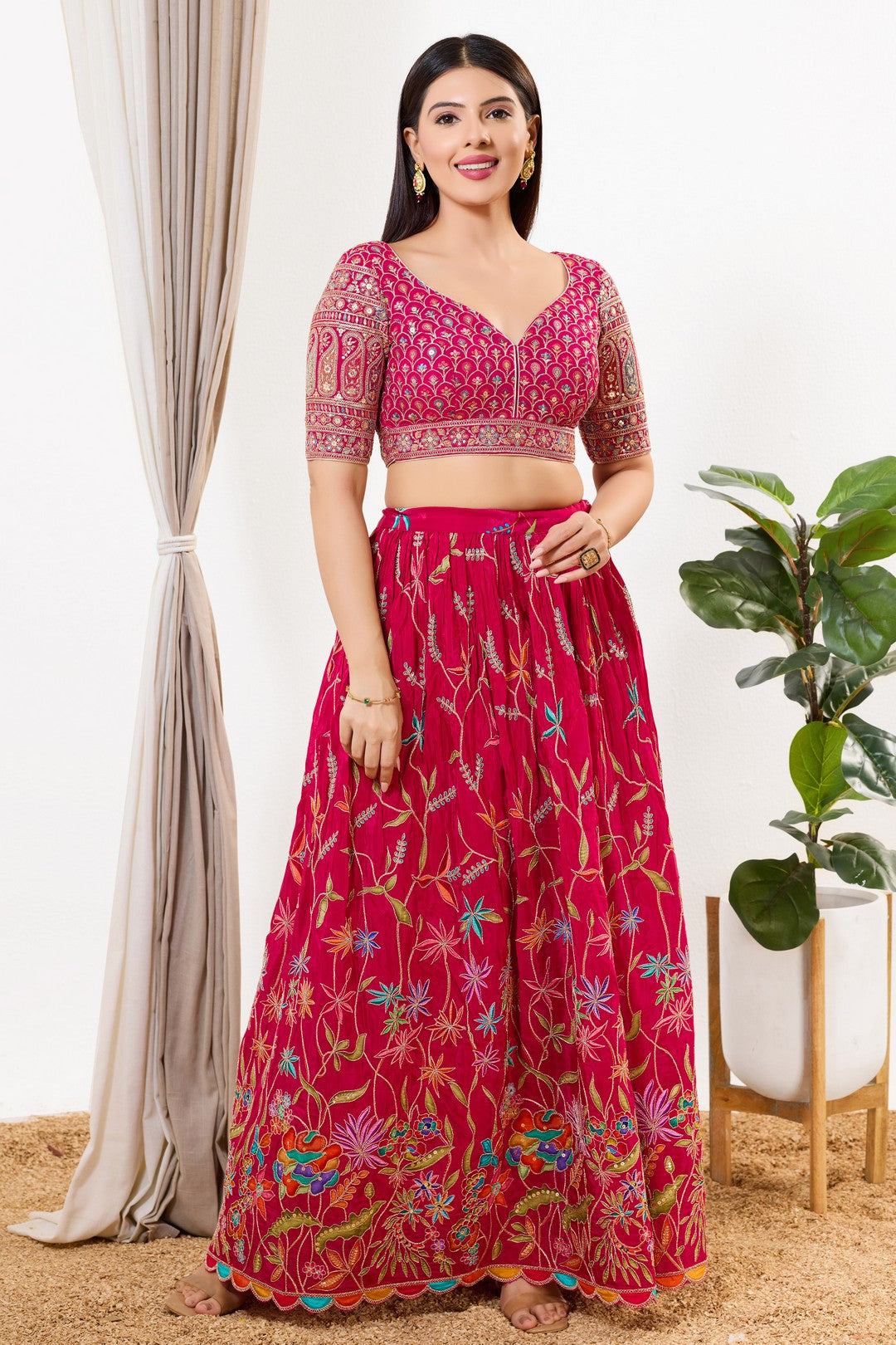 Paisley Embroidered Blouse With Gorgeous Pattern