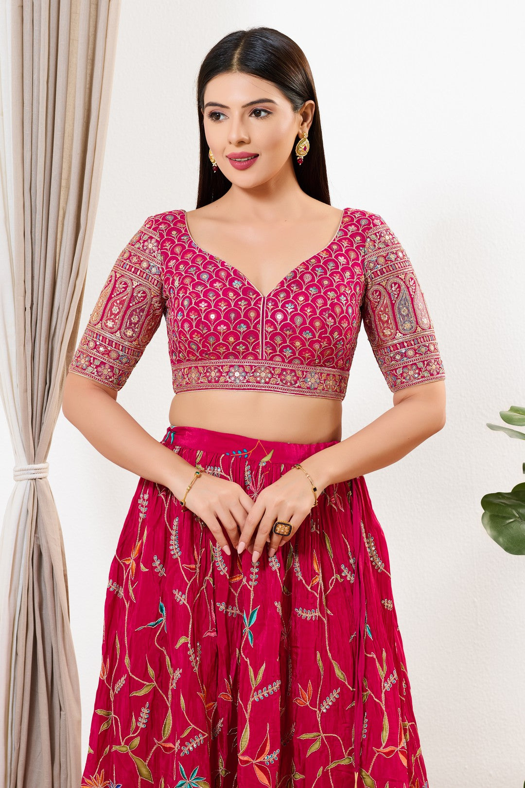 Paisley Embroidered Blouse With Gorgeous Pattern