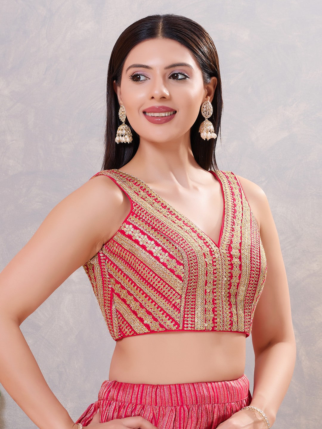 Designer Lace Zari Blouse