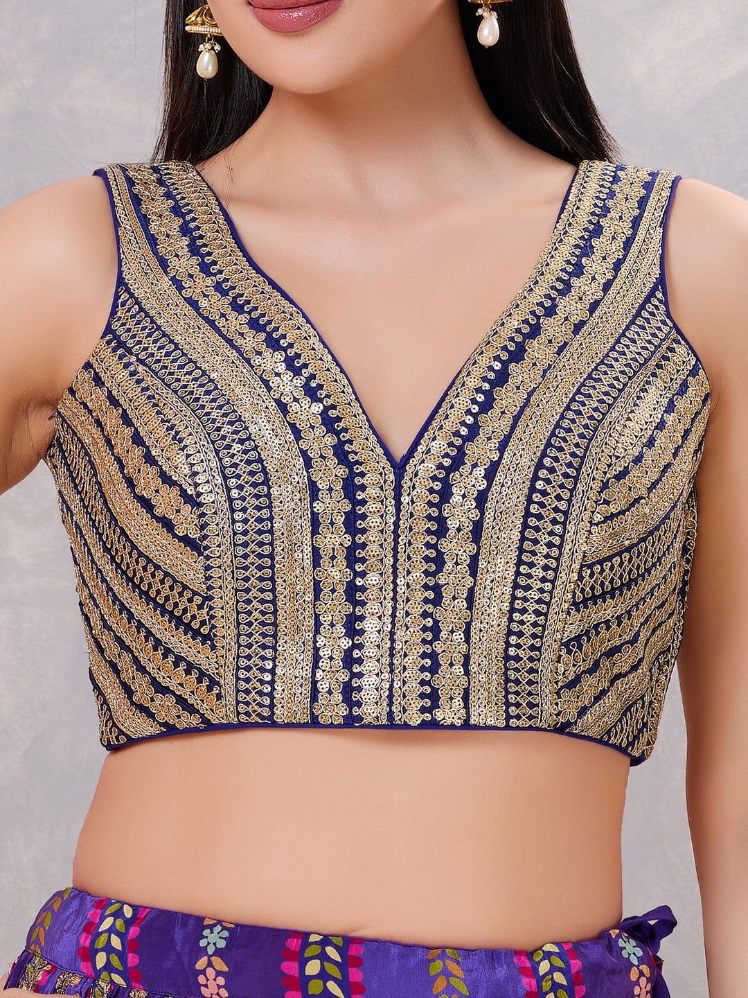 Designer Lace Zari Blouse