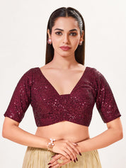Sequence Yoke Elbow Sleeves Blouse