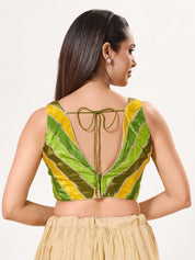 Multi Embroidered Zig Zag Blouse