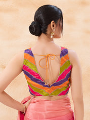 Multi Embroidered Zig Zag Blouse
