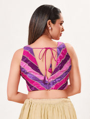 Multi Embroidered Zig Zag Blouse