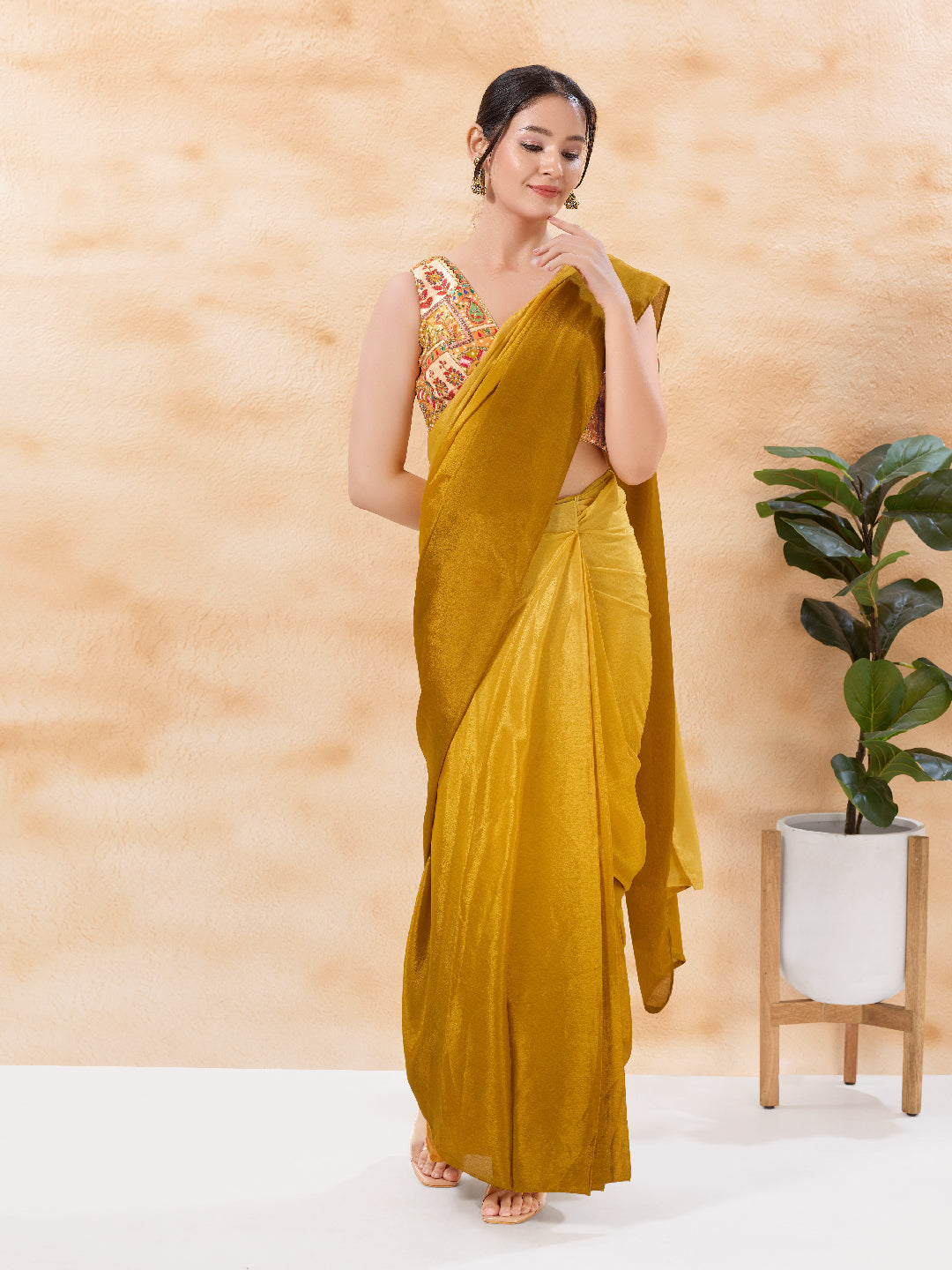 Cordwork Embroidered Sleeveless Blouse