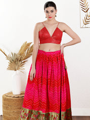 Sequence V Neck Yoke Strappy Blouse