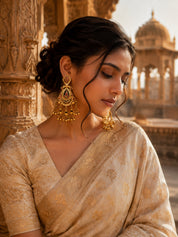Venyora BHAGI Gold-Plated Drop Earrings