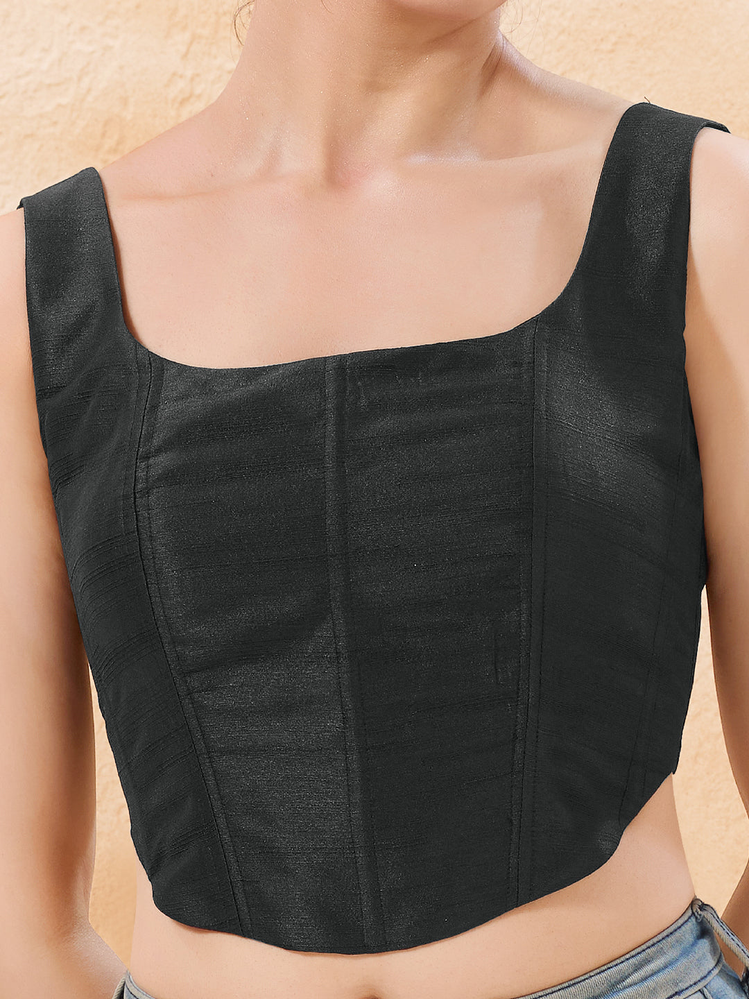 Vamas Mulbury Silk Round Neck Corset