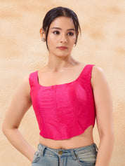 Vamas Mulbury Silk Round Neck Corset