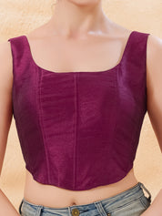 Vamas Mulbury Silk Round Neck Corset