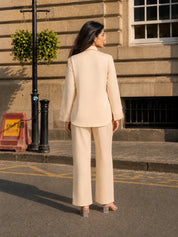 Yellow Cotton Shirt Collar Co-Ord Set with Zip Front & Double Pockets