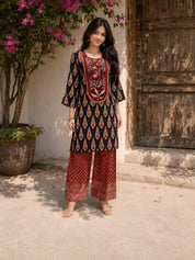 Stylish red co ord set for women trendy everyday wear