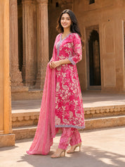 Floral printed co ord set for women with trendy contemporary styling