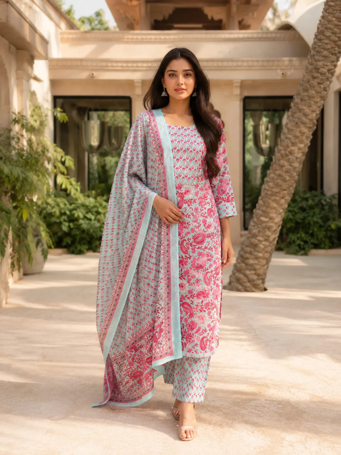 Comfortable cotton co ord set for women suitable for daily wear