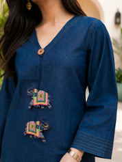 Denim Blue Chambray Co-ord Set