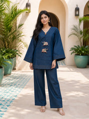 Denim Blue Chambray Co-ord Set