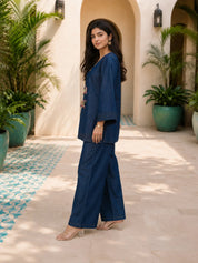 Denim Blue Chambray Co-ord Set