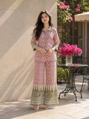 Geo-Fusion Muslin Co-Ord Set