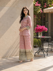 Geo-Fusion Muslin Co-Ord Set