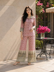 Geo-Fusion Muslin Co-Ord Set