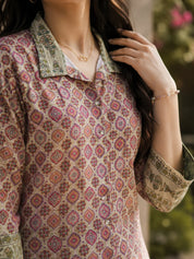 Geo-Fusion Muslin Co-Ord Set