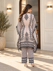 Black & Baby Pink Heritage Mirror Embellished Co-ord Set