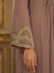 Conjunto coordinado de estampado Mughal multicolor en crepé de viscosa